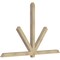 Ekena Millwork Kennewick Rough Sawn Timber Gable Bracket, Douglas Fir, 96"W x 60"H x 4"D x 4"F, 15/12 Pitch GBW096X60X0404KEN00RDF - alternate 5